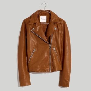 Madewell Washed Leather Motorcycle Jacket